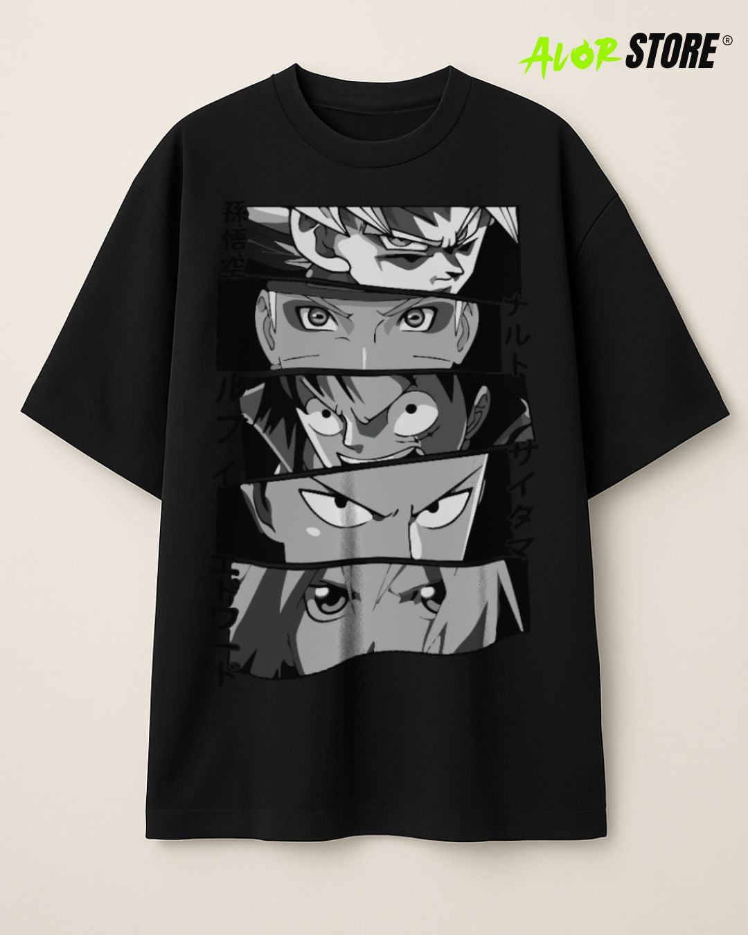 Polo Oversize/Boxi Fit Manga Corta 100% Algodón – Diseños Animes Exclusivos