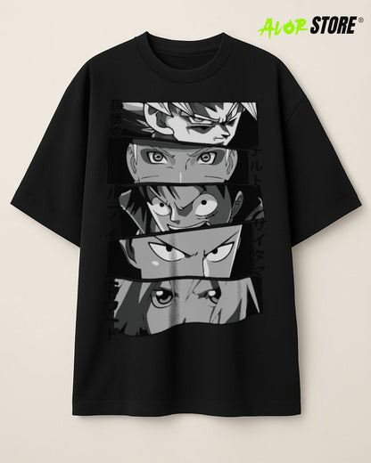 Polo Oversize/Boxi Fit Manga Corta 100% Algodón – Diseños Animes Exclusivos