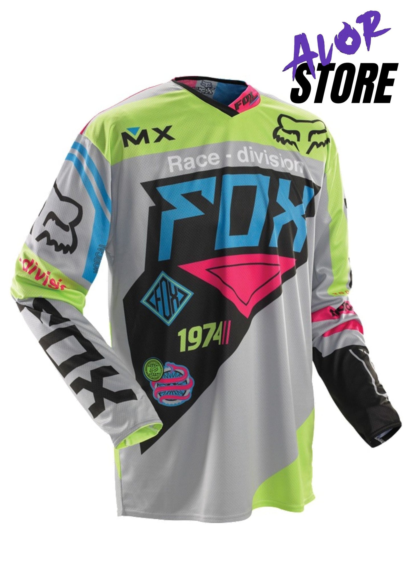 Camiseta Motera Fox Letra