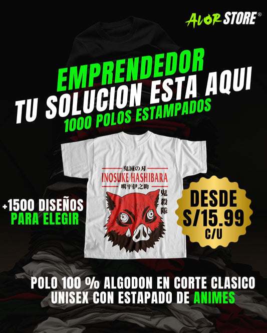 Polo Manga Corta 100% Algodón – Diseños Animes Exclusivos