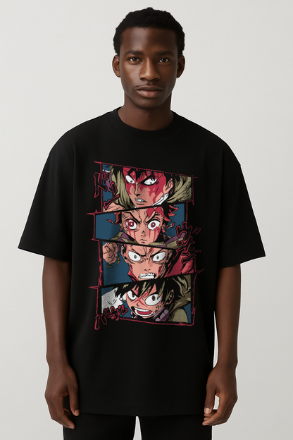 Polo Oversize/Boxi Fit Manga Corta 100% Algodón – Diseños Animes Exclusivos